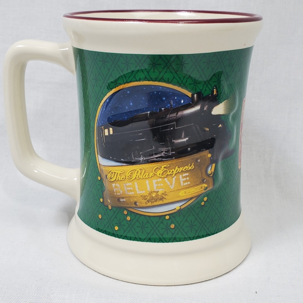 The Polar Express Train "Believe" Coffee Cup Mug Christmas Hot chocolate 3D